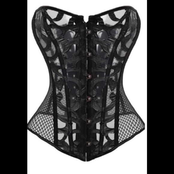 ‼️New!! Hollow Lace Up Corset - Picture 3 of 8
